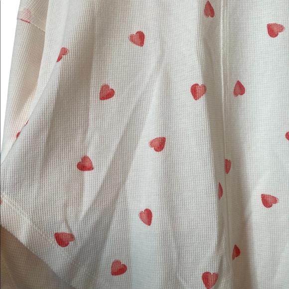 Lucky Brand Cream with Hearts Long Sleeved Top - Picture 5 of 14